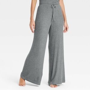 Auden Grey Wide-leg Sleepwear pants